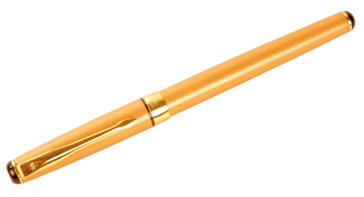 Picture Of Classic Golden Fountain Pen