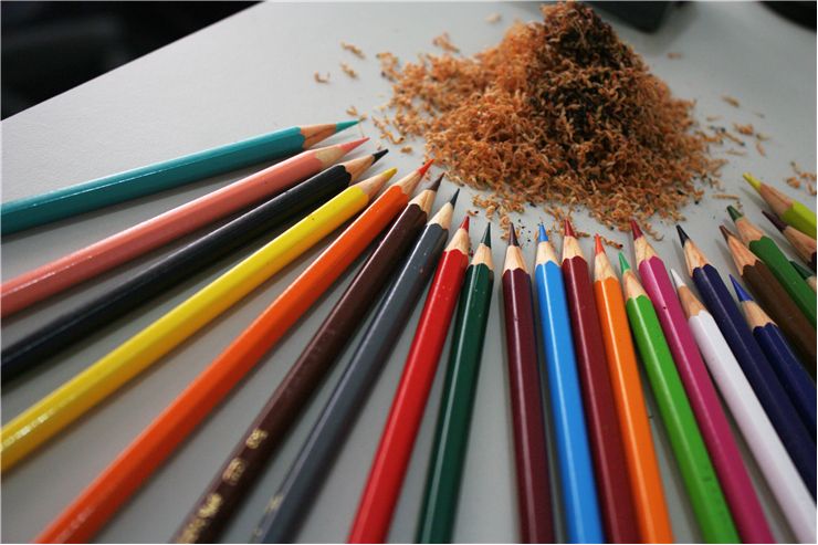 Picture Of Wooden Color Pencils